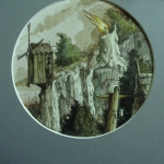 Melancholisch berglandschap. Melancholisch berglandschap.