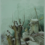 Het oude bruggetje. Het oude bruggetje.
