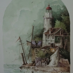Marken,vuurtoren 'Het paard van Marken.' Marken,vuurtoren 'Het paard van Marken.'