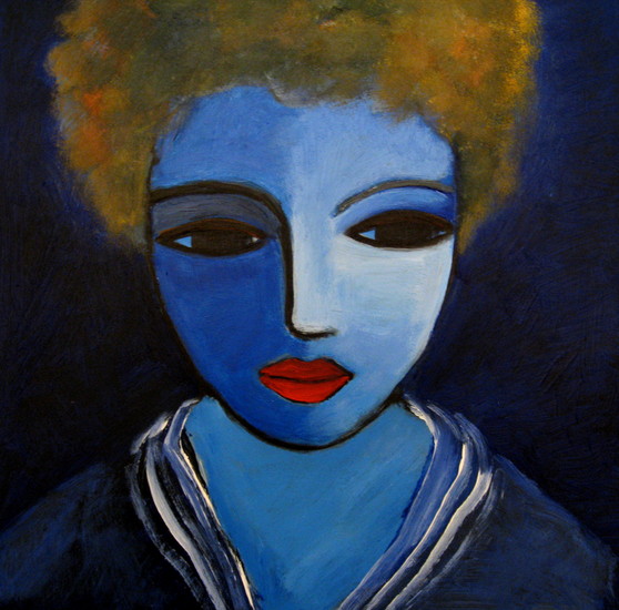 Red lips, blue dreams