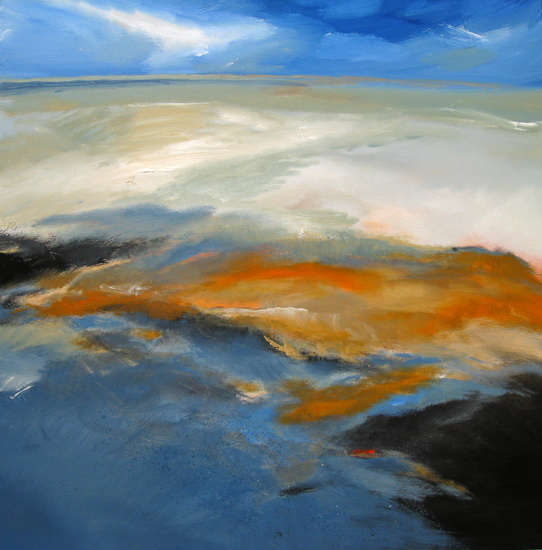 The coast touching the sea