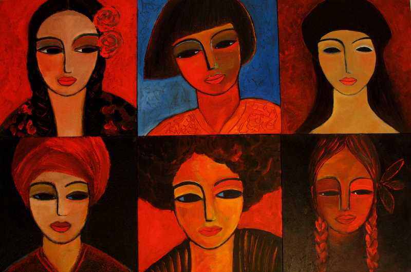 6 females
