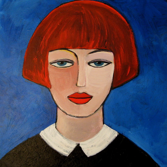 Meisje met rood haar