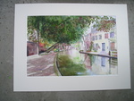 Aquarellen van de stad, waarvan een aantal zijn aangekocht door het Utrechts Archief. Verder landschappen.