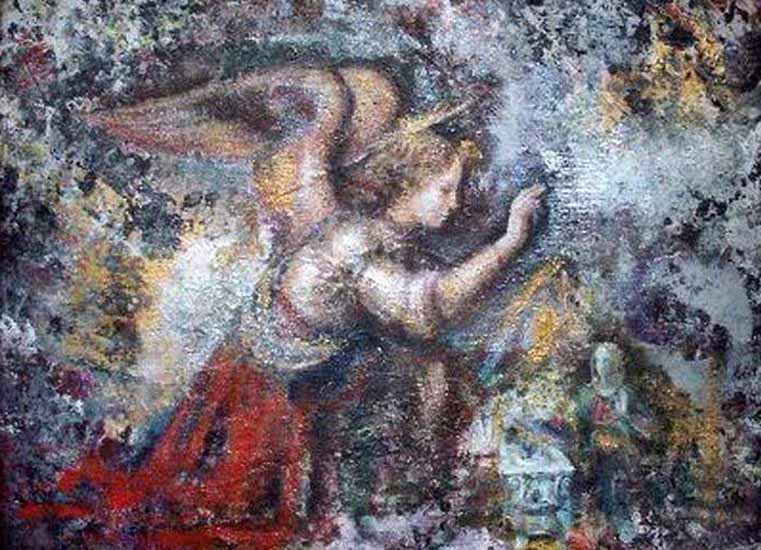 Gustave Nouel - Leonardo Da Vinci inspired angel study