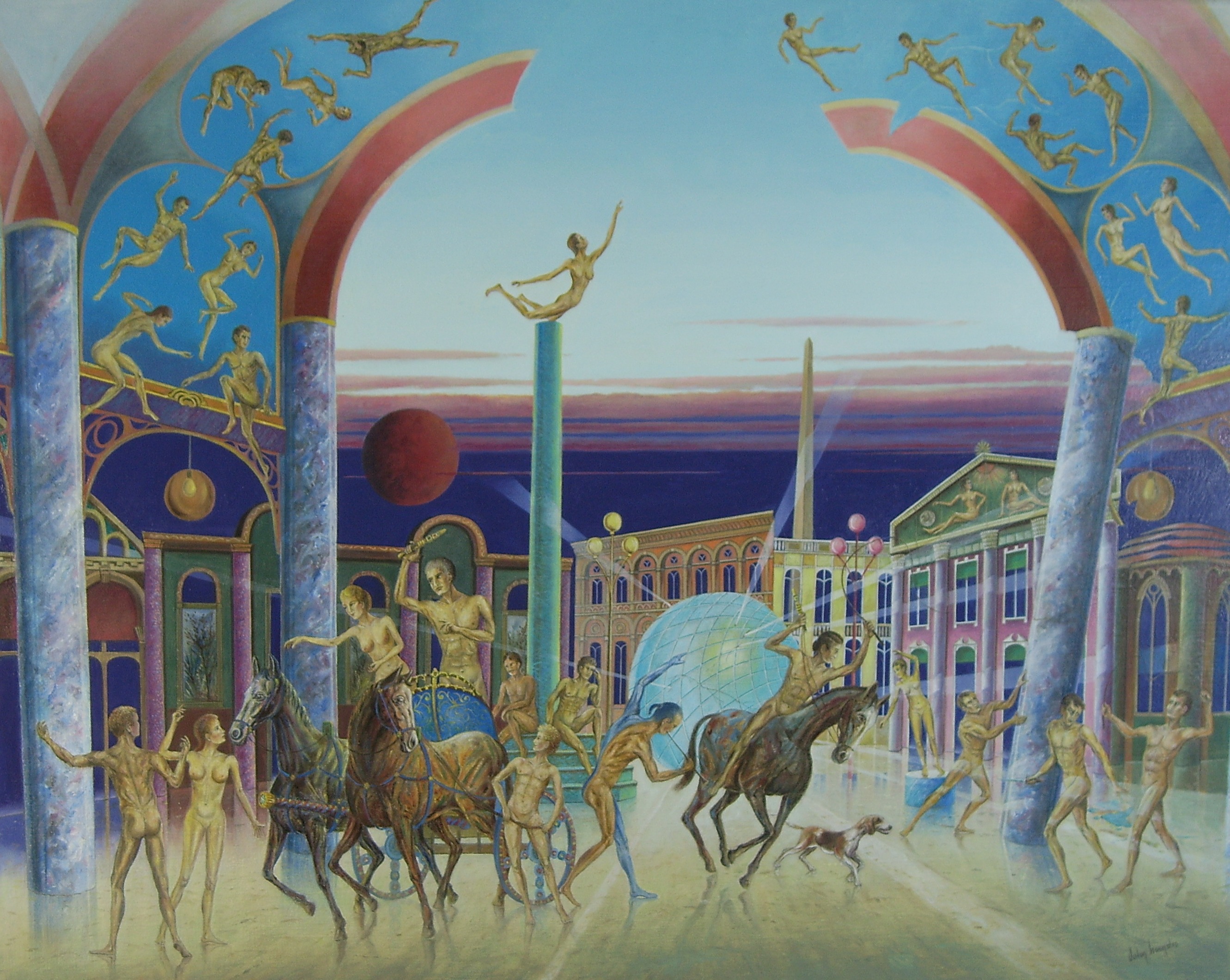 Surrealisme Schilderijen The last emperor of Rome