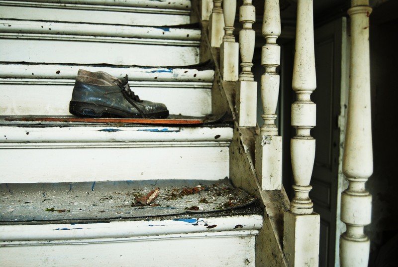 the left left shoe