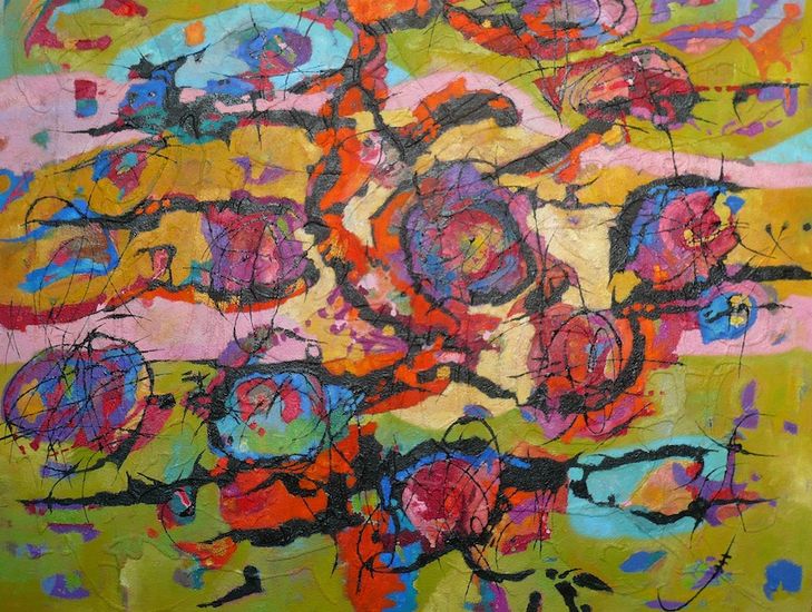 Sparkling wave of creative energy