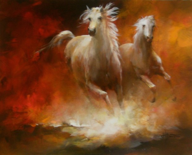 Horses in nature