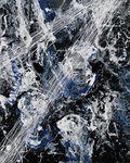 Meer kleuren alkyd gemengd met acryl.