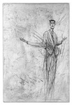 I really love the structure of a drawing that gets through this whole process, the lines and dots, printing of dust, or the spots of fingerprints or other cases, which gives the drawing 'a life'. these etches gives you something old, something fragile, something that the time has been incorporated. Bold, just as you can find on an old print in the attic of your grandmother!