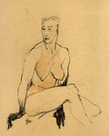 here you see drawings and/or sketches of figures, mostly nude models, in pencil, pen and ink, watercolors, ...